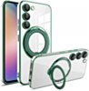 Galaxy S23 Plus Magnetic Clear Cases with Magsafe Ring Stand - GREEN (Only Ground Shipping)