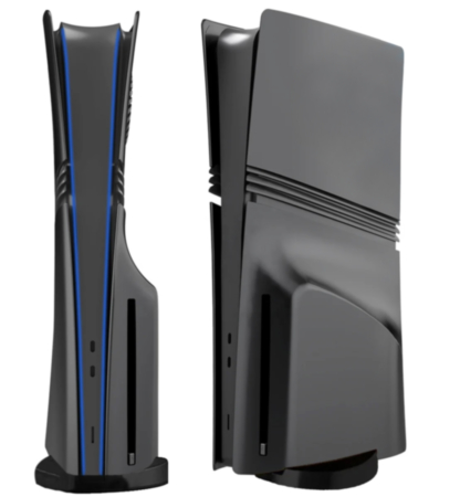 Faceplate Cover (BLACK) for PlayStation 5 Pro (Disc Edition) (NO LOGO) (Only Ground Shipping)