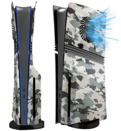 Faceplate Cover (CAMO) for PlayStation 5 Pro (Disc Edition) (V2) (NO LOGO) (Only Ground Shipping)