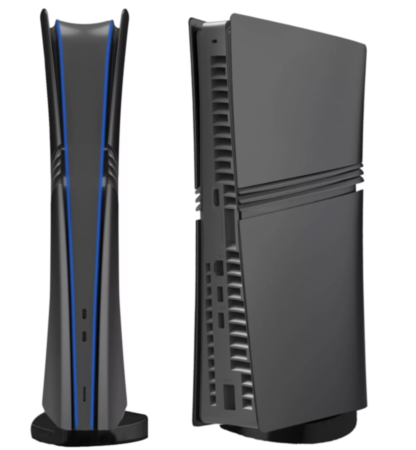 Faceplate Cover (BLACK) for PlayStation 5 Pro (Digital Edition) (NO LOGO) (Only Ground Shipping)
