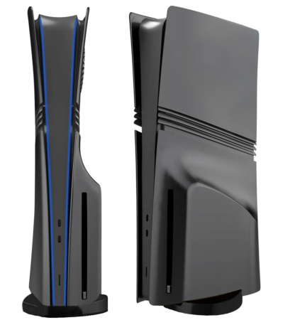 Faceplate Cover (BLACK) for PlayStation 5 Pro (Disc Edition) (NO LOGO) (Only Ground Shipping)