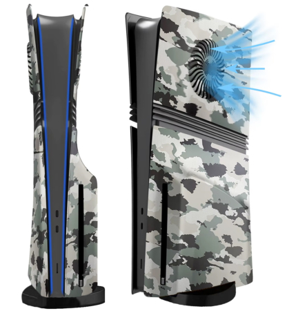 Faceplate Cover (CAMO) for PlayStation 5 Pro (Disc Edition) (V2) (NO LOGO) (Only Ground Shipping)