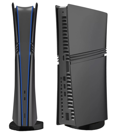 Faceplate Cover (BLACK) for PlayStation 5 Pro (Digital Edition) (NO LOGO) (Only Ground Shipping)