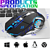 Bluetooth 6 Button 7 Color RGB Low-Latency Wireless Gaming Mouse (2.4g) (Only Ground Shipping)