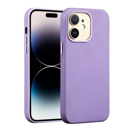 New Leather Case with Wireless Charger - LIGHT PURPLE for iPhone 14 (Only Ground Shipping)