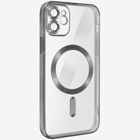 Shiny Wireless Charging Clear Case - SILVER for iPhone 11 (Only Ground Shipping)