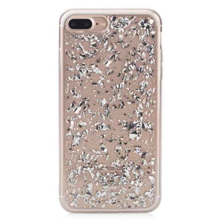 Confetti Slim TPU Protective Case - SILVER for iPhone 6S / 6G (Only Ground Shipping)