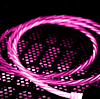 Visible USB A-L Non-MFI Flowing LED Fast Charging Cable (PINK) (3ft) (10W) (Only Ground Shipping)