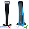 Faceplate Cover (LIGHT BLUE) (2 Piece Set) for PlayStation 5 Disc Edition (NO LOGO) (Only Ground Shipping)