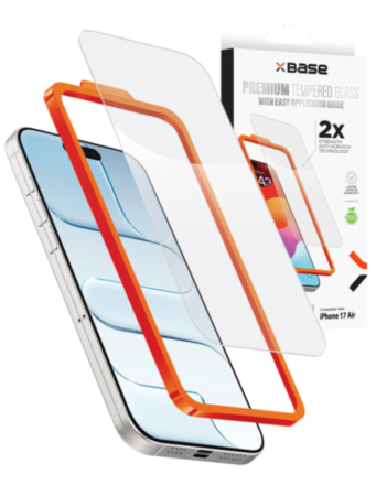 xBase Clear Tempered Glass for iPhone Air (Single Pack)