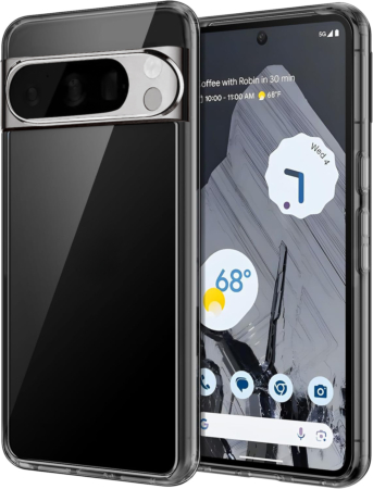 Google Pixel 9 / 9 Pro Hybrid Case with Air Cushion Technology - BLACK (Only Ground Shipping)
