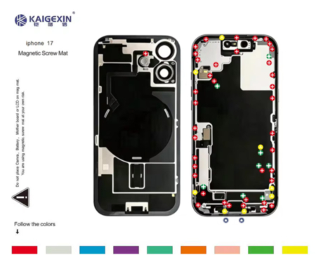KAIGEXIN Magnetic Screw Mat for iPhone 17