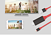 Display 2in1 Cable for HDMI & USB-A / L (HDTV / Charging & Data) (3ft) (Only Ground Shipping)
