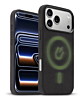 xBase by PowerPeak - Suede MagSafe Case for iPhone 17 Pro - (BLACK) (Only Ground Shipping)