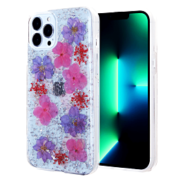 Real Flower Case - Style 8 for iPhone 13 Pro (Only Ground Shipping)