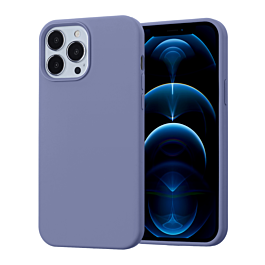 Soft Solid Silicone Case (Full Buttom Cover) - GRAY for iPhone 13 Pro Max (Only Ground Shipping)