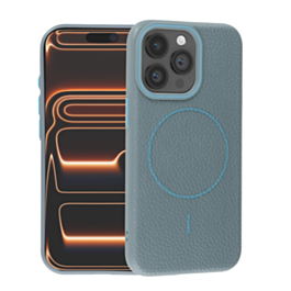 Magnetic Leather Soft Cases - WAYNE BLUE for iPhone 13 Pro (Only Ground Shipping)