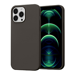 Soft Solid Silicone Case (Full Buttom Cover) - Style 57 for iPhone 13 Pro Max (Only Ground Shipping)