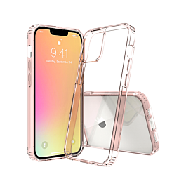 Acrylic Dual Layer Transparent Case - PINK for iPhone 13 Pro (Only Ground Shipping)