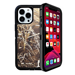 Heavy Duty Case for iPhone 13 Pro (CAMO BLACK) (Only Ground Shipping)