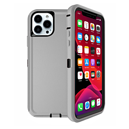 Heavy Duty Case for iPhone 13 Pro (GRAY & BLACK) (Only Ground Shipping)