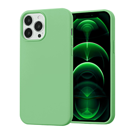 iPhone 13 Pro Soft Solid Silicone Case (Full Buttom Cover) - MINT (Only Ground Shipping)
