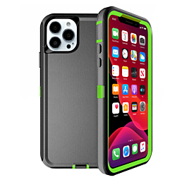 Heavy Duty Case for iPhone 13 Pro Max (BLACK & GREEN) (Only Ground Shipping)