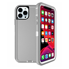Heavy Duty Case for iPhone 13 Pro Max (GRAY & WHITE) (Only Ground Shipping)