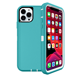 Heavy Duty Case for iPhone 13 Pro Max (LIGHT TEAL) (Only Ground Shipping)