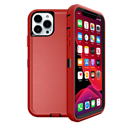Heavy Duty Case for iPhone 13 Pro Max (RED & BLACK) (Only Ground Shipping)