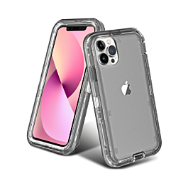 Transparent Shockproof Case - DARK GRAY for iPhone 13 Pro (Only Ground Shipping)
