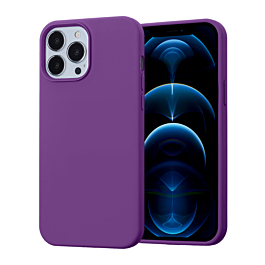 Soft Solid Silicone Case (Full Buttom Cover) - Style 2 for iPhone 13 Pro Max (Only Ground Shipping)