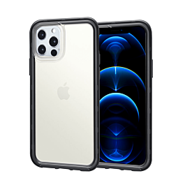 Acrylic Dual Layer Transparent Case - BLACK for iPhone 13 Pro (Only Ground Shipping)