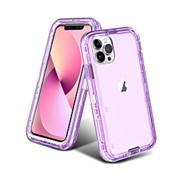 Transparent Shockproof Case - PURPLE for iPhone 11 Pro Max (Only Ground Shipping)