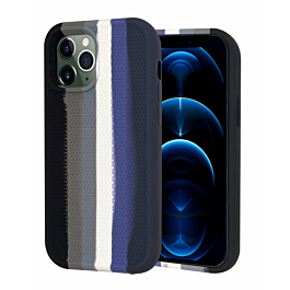 Dual Layer Serrated Case - RAINBOW BLACK for iPhone 13 Pro (Only Ground Shipping)