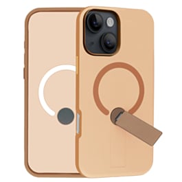 Shockproof Rugger Magnetic Case with Kickstand (BROWN) for iPhone 13 / 14 (Only Ground Shipping)