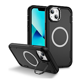 Shockproof Magsafe Case with Camera Stand - BLACK for iPhone 13 / 14 (Only Ground Shipping)