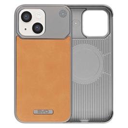 Metallic Leather Case (BROWN) for iPhone 13 / 14 (Only Ground Shipping)