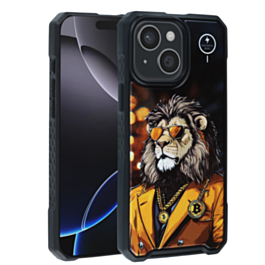 Cyber Magnetic DIY Series Cases - LION for iPhone 13 / 14 (Only Ground Shipping)