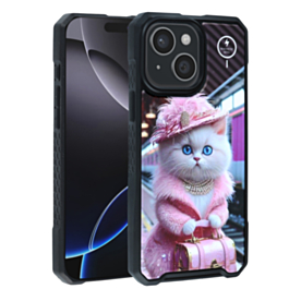 Cyber Magnetic DIY Series Cases - BABY CAT for iPhone 13 / 14 (Only Ground Shipping)
