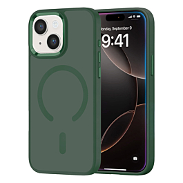 New Magnetic Wireless Charging Case with IC Chip (DARK GREEN) for iPhone 13 / 14 (Only Ground Shipping)