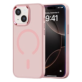 New Magnetic Wireless Charging Case with IC Chip (PINK) for iPhone 13 / 14 (Only Ground Shipping)