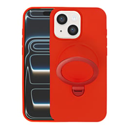 Pastel Shield Carbon Fiber Magnetic Kickstand Case (RED) for iPhone 13 / 14 /16e/ 17e (Only Ground Shipping)