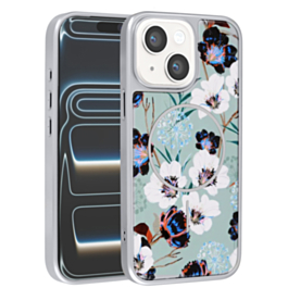 Dual Layer Flower Design Magsafe Cases - GREEN for iPhone 13 / 14 (Only Ground Shipping)
