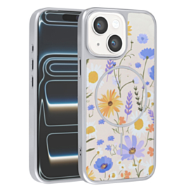 Dual Layer Flower Design Magsafe Cases - BEIGE for iPhone 13 / 14 (Only Ground Shipping)
