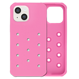 Charm Built Silicone Case (HOT PINK) for iPhone 13 / 14 / 16E / 17E (Only Ground Shipping)