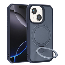 Shockproof Case with Magnetic Kickstand for iPhone 13 / 14 / 16e / 17e (NAVY BLUE) (Only Ground Shipping)