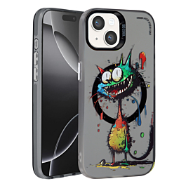 Animal Graffiti Design Wireless Charging Case - Style 9 for iPhone 13 / 14 (Only Ground Shipping)