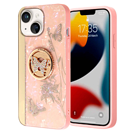 Luxury Diamond Shiny Cases with Ring - Style 36 for iPhone 14 / 13 (Only Ground Shipping)