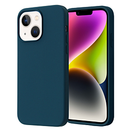 Soft Solid Silicone Case (Full Buttom Cover) - DARK TEAL for iPhone 13 / 14 / 16e / 17e (Only Ground Shipping)